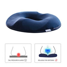 Donut Cushion Memory Foam Ring Seat Coccyx Pain Relief Orthopedic Pillow Blue