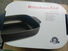 KitchenAid Stoneware Large Baker 39 x 23.5 x 7.5cm, Baking Dish, Microwave Oven