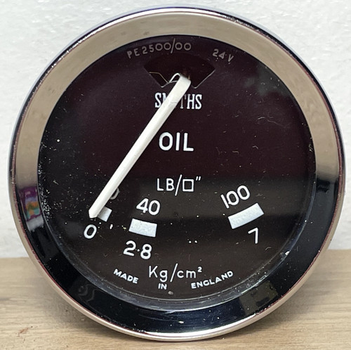 Smiths oil pressure gauge 52mm - oil,