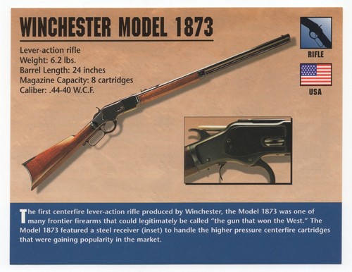 Winchester model 1873 rifle - winchester,
