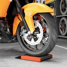 Motorcycle Wheel Roller Stand, 500 lb Motorcycle Maintenance Stand, Black