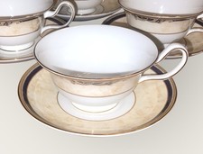 Wedgwood Cornucopia 6x Peony Cups & Saucers Hardly Used Excellent