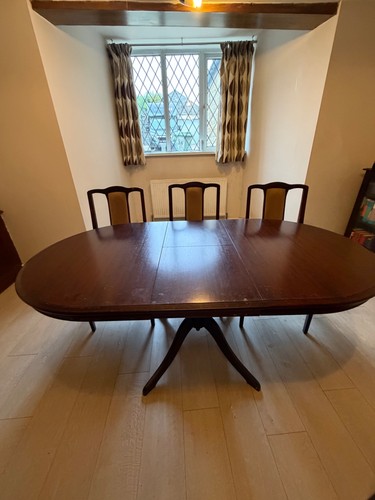 Stag mahogany table - table, and