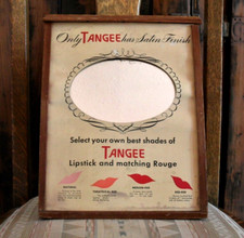 orig./Rare!!! Pre-1950 TANGEE LIPSTICK **Wooden Store Display with Mirror**