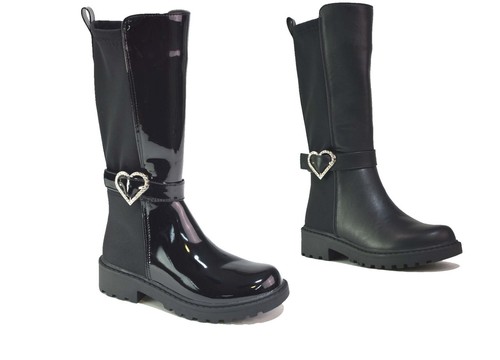 Girls black boots infants kids - girls,