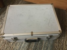 Metal Tool Flight Case - Test Equipment Storage Transport Box - 18" x 13" x 6"