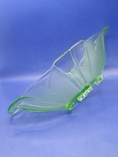 Vintage Art Deco Green Glass
