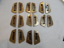 Shoji Screens or Sliding Door Handles 1950s era Brass plated vintage TO RESTORE 