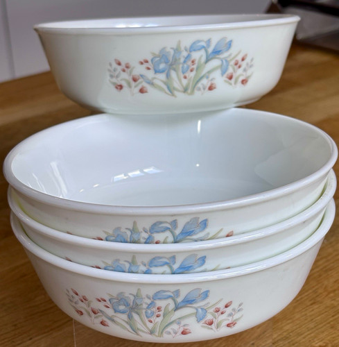 Pyrex blue iris vintage - pyrex, cereal