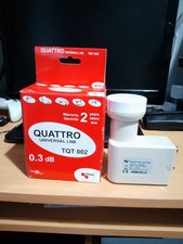 Triax Satellite Low Noise 0.3db Universal Quad LNB : TQD 002 : Part No. 300436