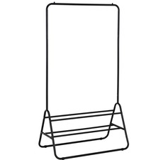 Habitat Arnie Clothes Rail with Shoe Rack - Black Heavy Duty New Boxed