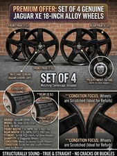 Set of 4 Genuine Jaguar XE 18"