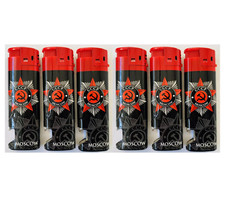 6 x LIGHTERS REFILLABLE GAS
