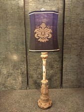 Solid Wood Tall Table Lamp 30"