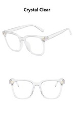 Womens Retro Square Frame Geek Glasses Clear Lens Fashion Nerd Geek Glasses UK