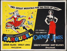 Carousel Carmen Jones ORIGINAL Quad Movie Film Cinema Poster Rogers Hammerstein
