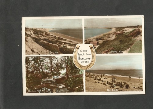 Postcard dorset highcliffe - postcard,