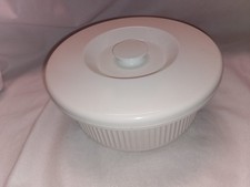 VTG Anchor Hocking Microware Supreme  Cookware 2 Qt Casserole + 2 Lids. USA