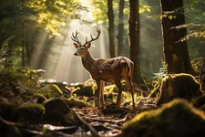 Stag Deer Canvas Picture Print