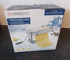 Ernesto Pasta Making Machine - 3 different rollers  Stainless Steel Lidl New