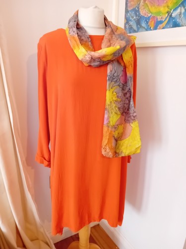 Masai orange tunic medium - , 22"