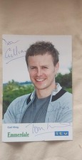 TOM LISTER Signed EMMERDALE Cast Card Photo Autograph Carl King