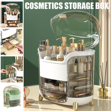 XLarge Cosmetic Skincare Organiser Tabletop Make-Up Storage Case 2 Drawers Box