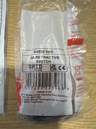 K4900 whi 10a retractive - k4900,