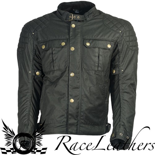 Richa scrambler black waxed - richa,