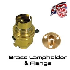 Brass Lamp Holder Switched