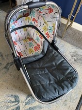 Cosatto Wow XL Nordik Carrycot. Pushchair Seat Pram. Great Condition, Zip Broken