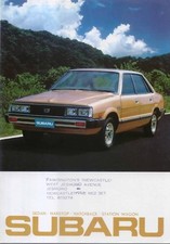 Subaru Range 1300 1600 1800 1982-83 Original UK Sales Brochure No. 75P.82.2.E