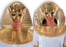 Men & Ladies Egyptian Mask Tutankhamun Sun Goddess Masquerade Ball Fancy Dress