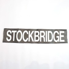 Stockbridge bus blind destination vintage printed tyvek original 