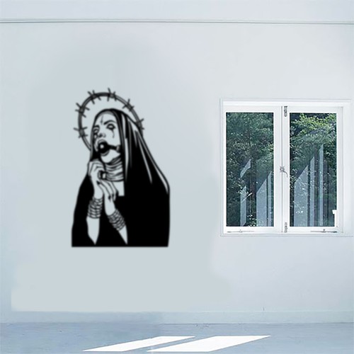 Nun gothic gagged tied - nun,