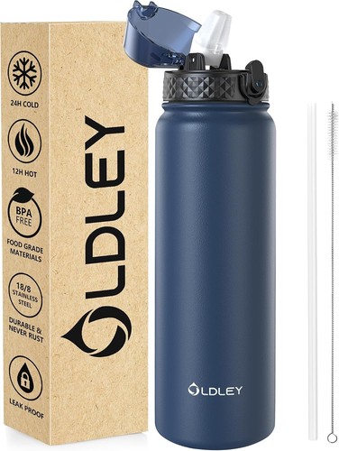 Stainless steel water bottle - stainless,