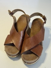 Clarks Brown Slingback Wooden