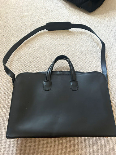 Bill amberg leather briefcase - amberg,