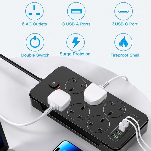 Surge protected extension lead - protected,