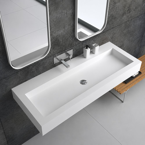 Wall hung bathroom basin - wall,
