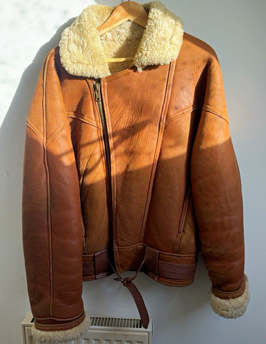 Vintage sheepskin shearling - sheepskin,