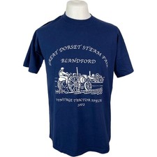 Vintage T Shirt Medium Blue