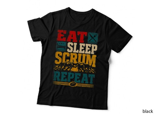 Eat sleep scrum repeat rugby - repeat,