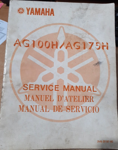 Yamaha ag100h ag175h service - ag100h/ag175h,