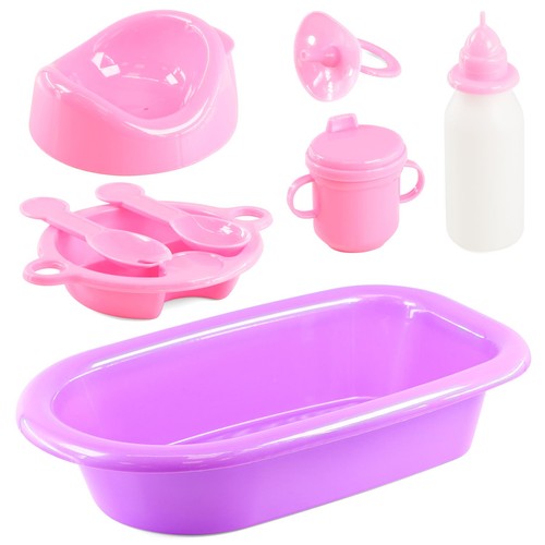 Bath feeding set - bath, doll