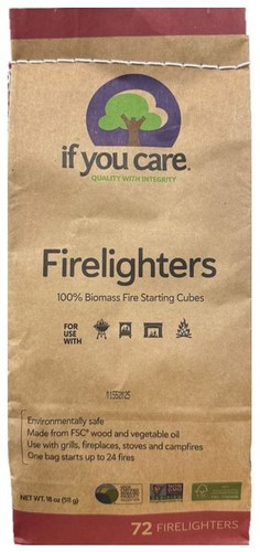 100 biomass firelighters 72 - 100%,