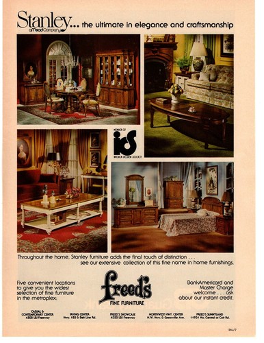 1976 freed fine furniture - freed's,