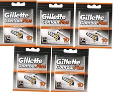 50 x Gillette Contour Plus Replacement Comfort Razor Blades Cartridge Refills 