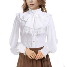 Ruffled Shirt Womens Long