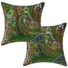Indian Cotton Throw Pillow